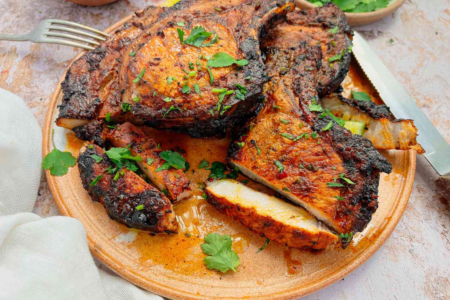 Grilled Pork Chops with Adobo Paste