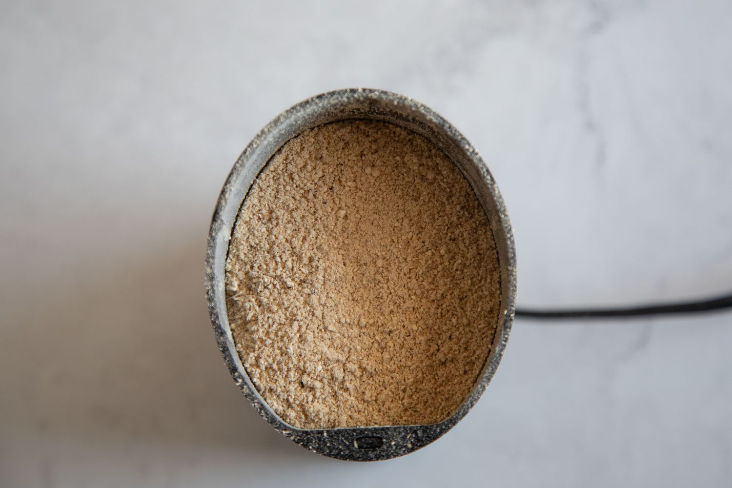 Spices for making a ground beef and mushroom recipe.