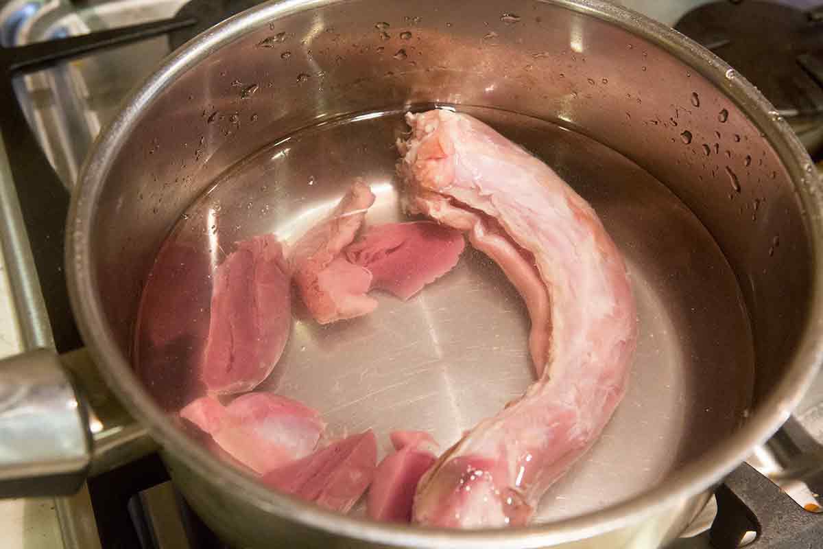 Turkey Stuffing Recipe making stock from giblets