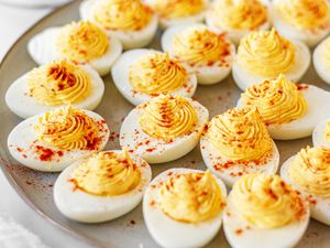 Deviledeggs on a plate