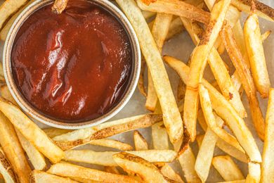 French fries with Ketchup