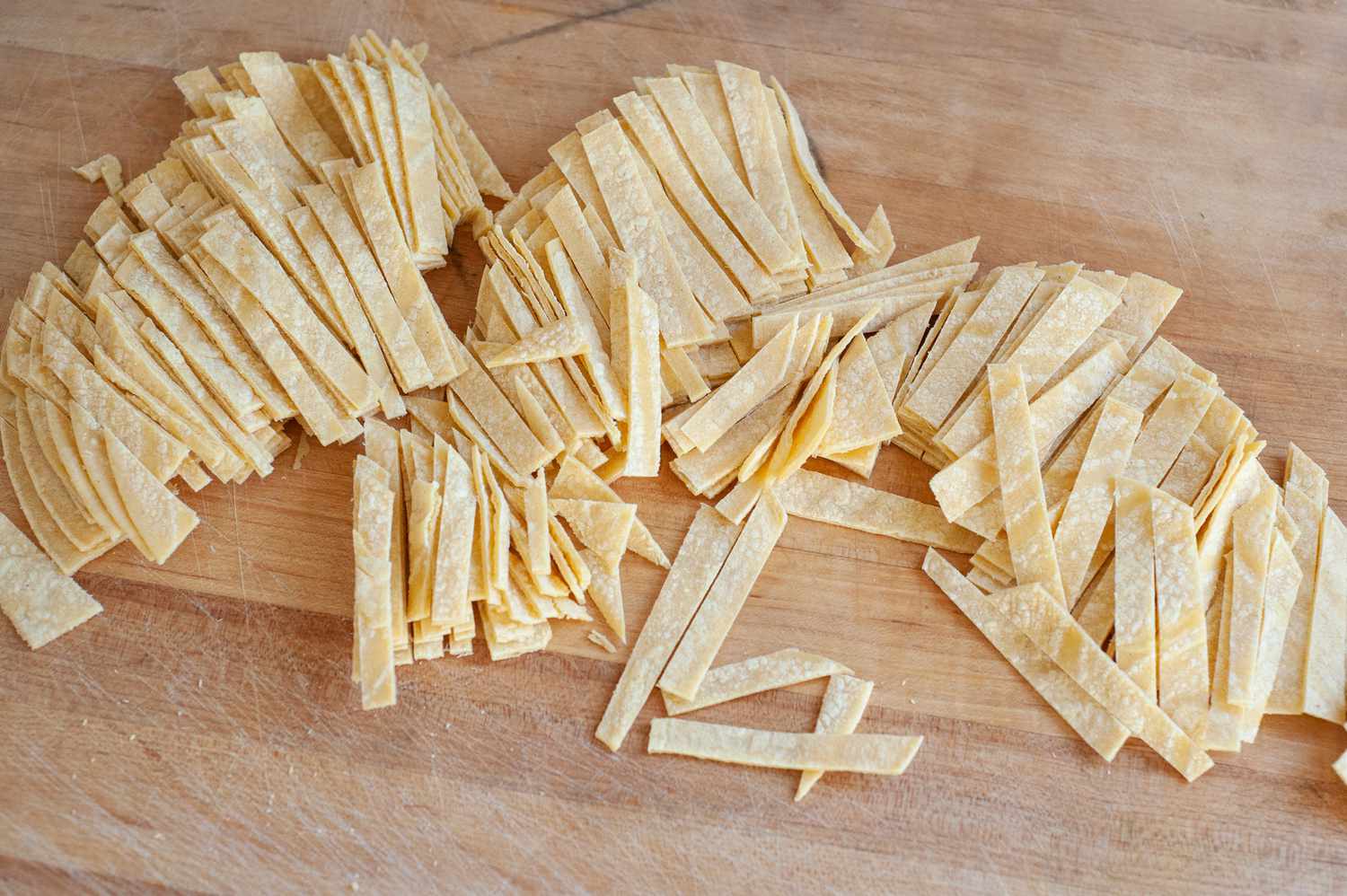Tortilla strips to make quick and easy vegetarian tortilla soup