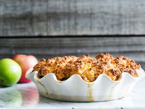 Apple Cobbler hot from oven