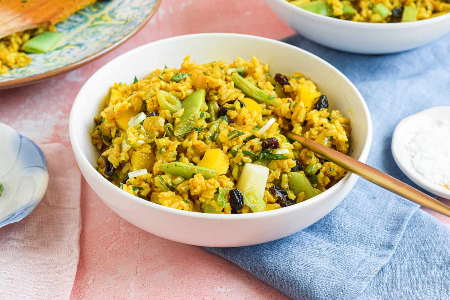 Curry Rice Salad in a Bowl