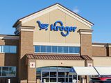 Kroger storefront featuring the company logo and entrance