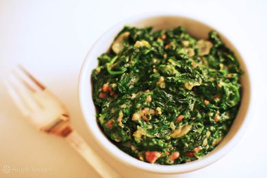 Creamed Spinach with Bacon