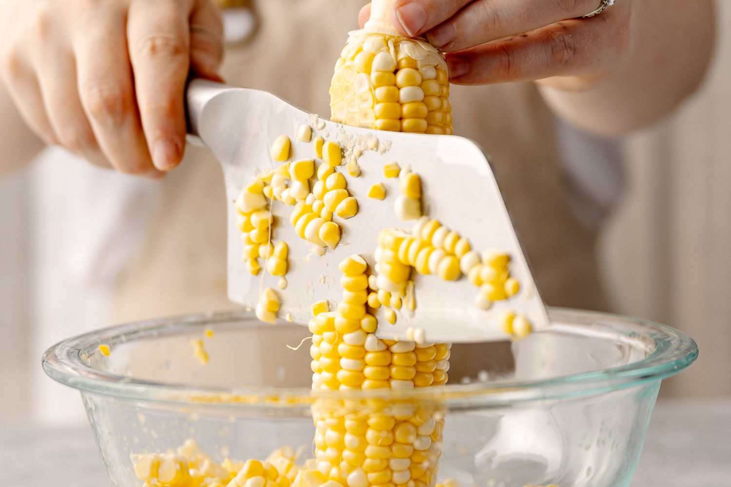 Fresh Corn Cut off the Cob for Pasta Recipe