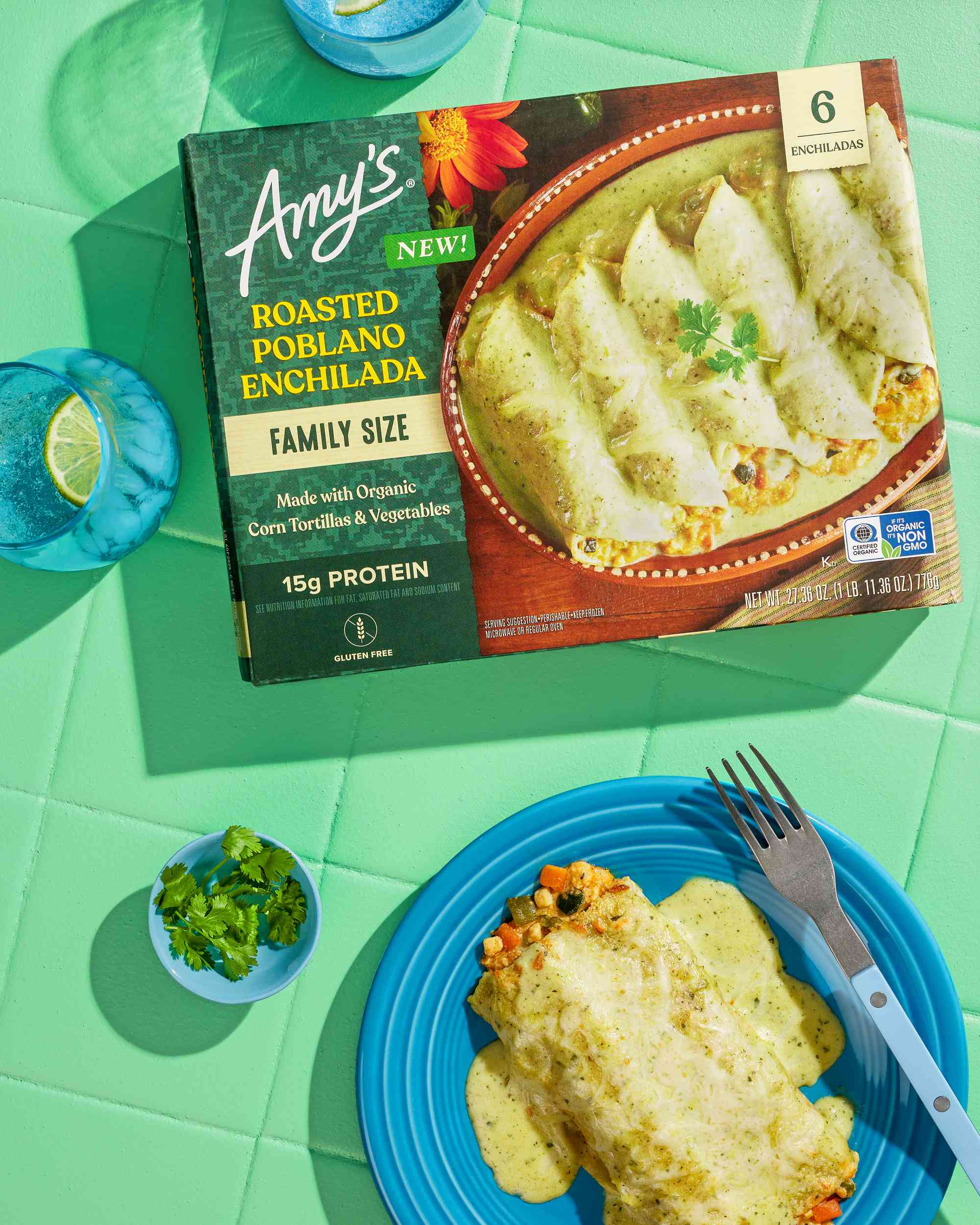 Amy's Roasted Poblano Enchilada Family Size