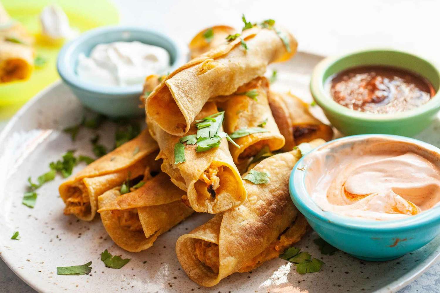 Homemade Taquitos with chicken