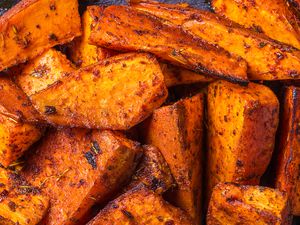 Roasted sweet potatoes
