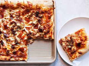 Sheet Pan Pizza with Pepperoni