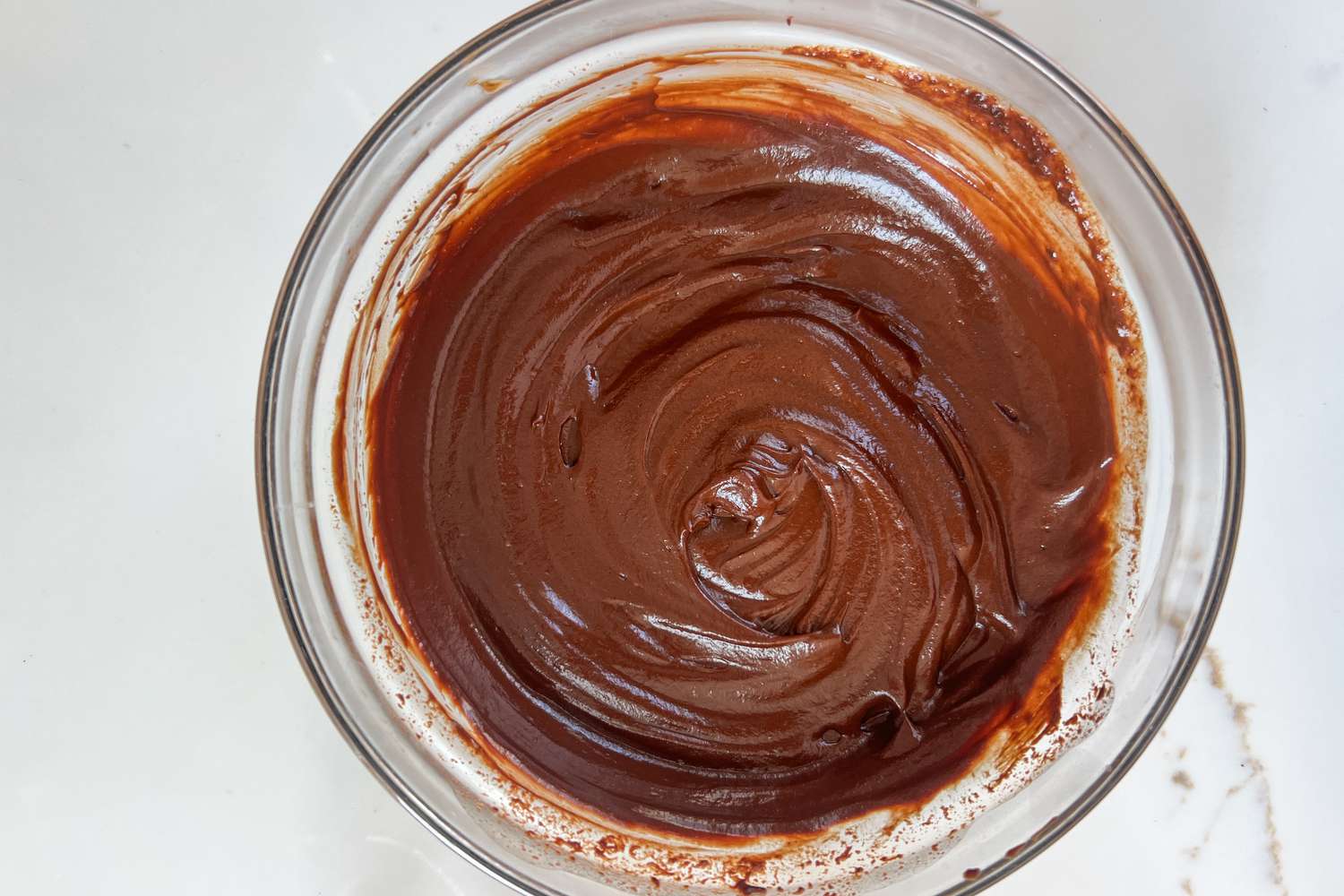 Chocolate mousse in a bowl