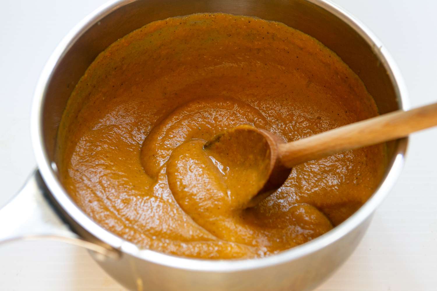 mixed and refrigerated pumpkin chiffon pie batter