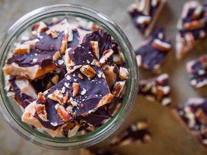 Easy English Toffee in Bowl