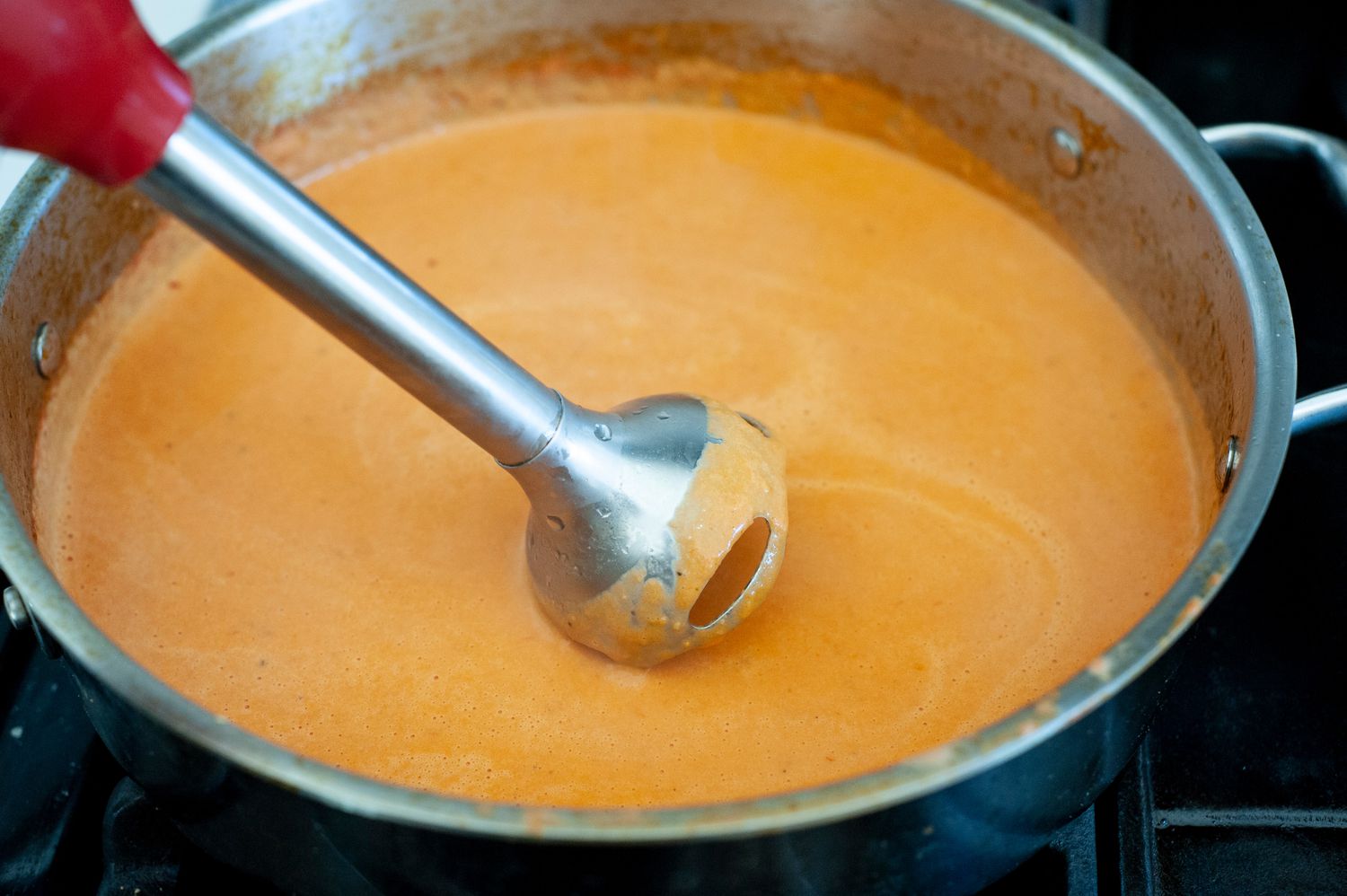 Blend Penne alla Vodka Sauce Using Immersion Blender