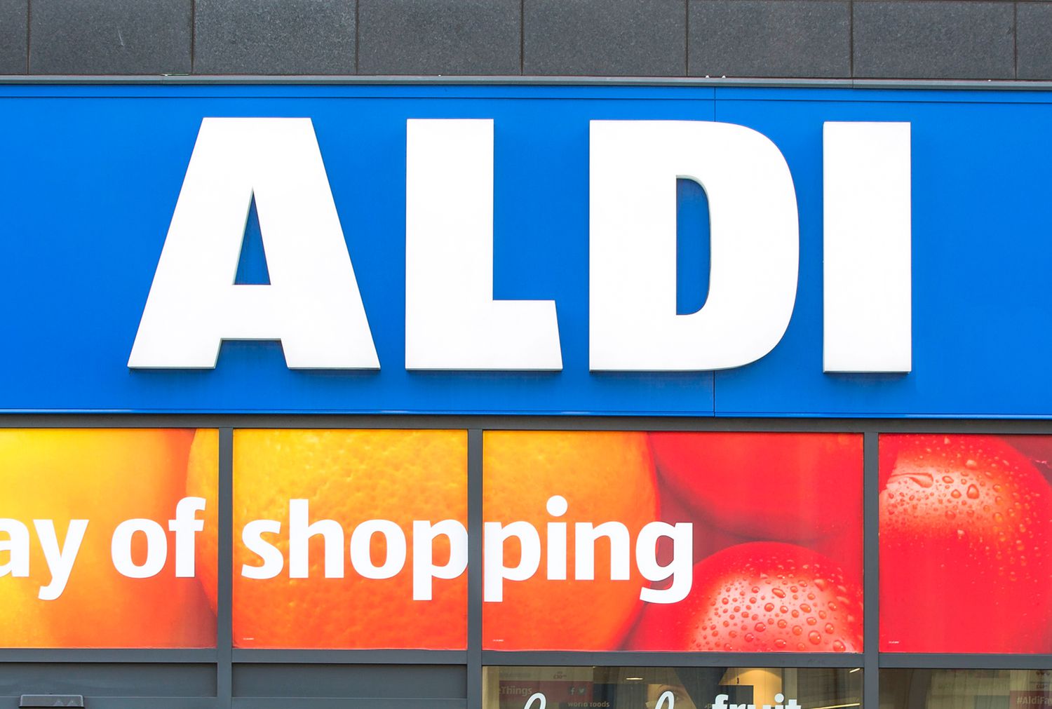ALDI sign on the store