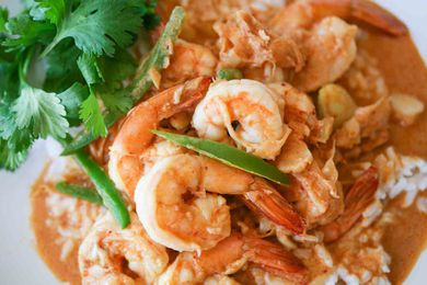 Spicy Garlic Shrimp with Rice