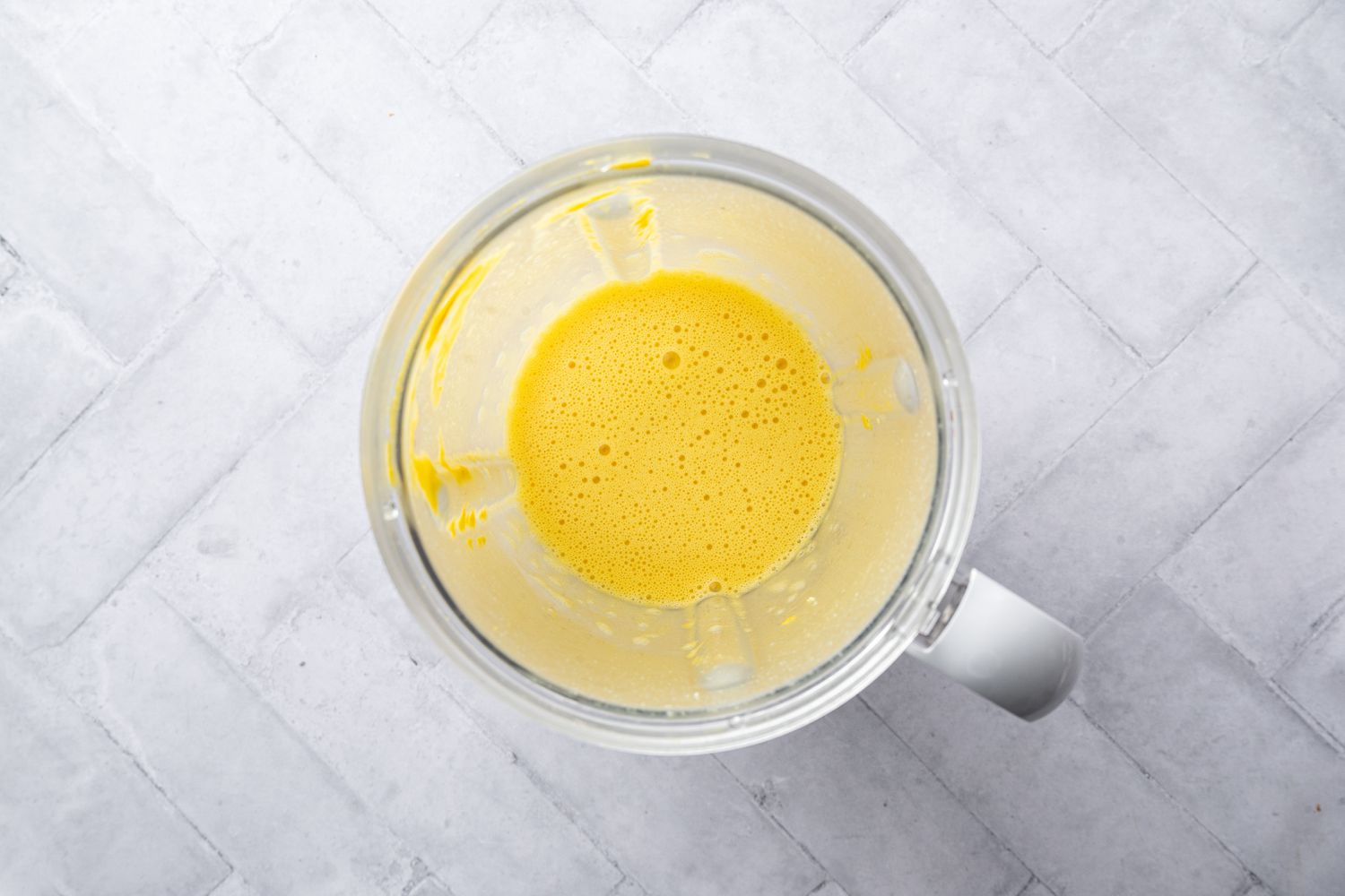 Pasta Water Blended with Residual Sauce in the Blender 