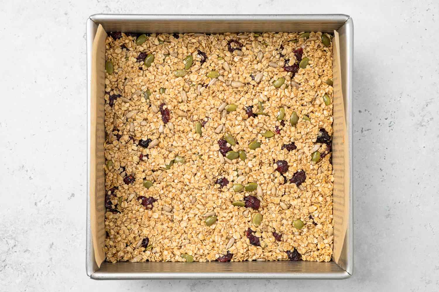 Flapjacks Batter in the Baking Pan