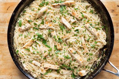 Chicken Scampi with Angel Hair Pasta
