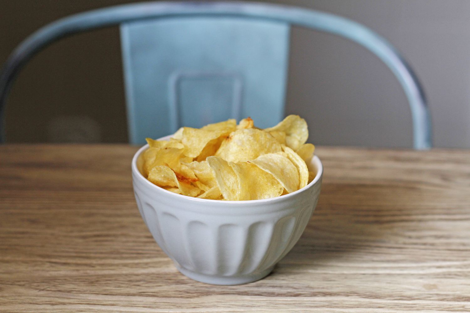 Bowl of potato chips