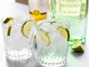 Texas ranch water made with tequila cocktails.