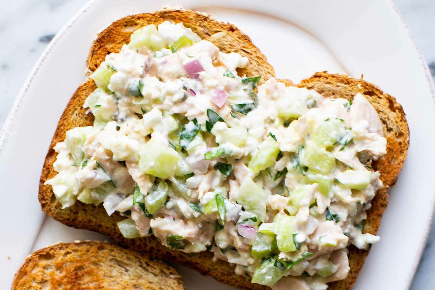 Open Face Tuna Salad Sandwich