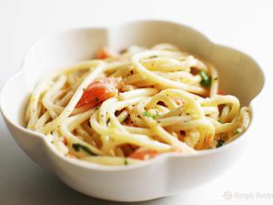 A bowl of creamy chard rib Pasta