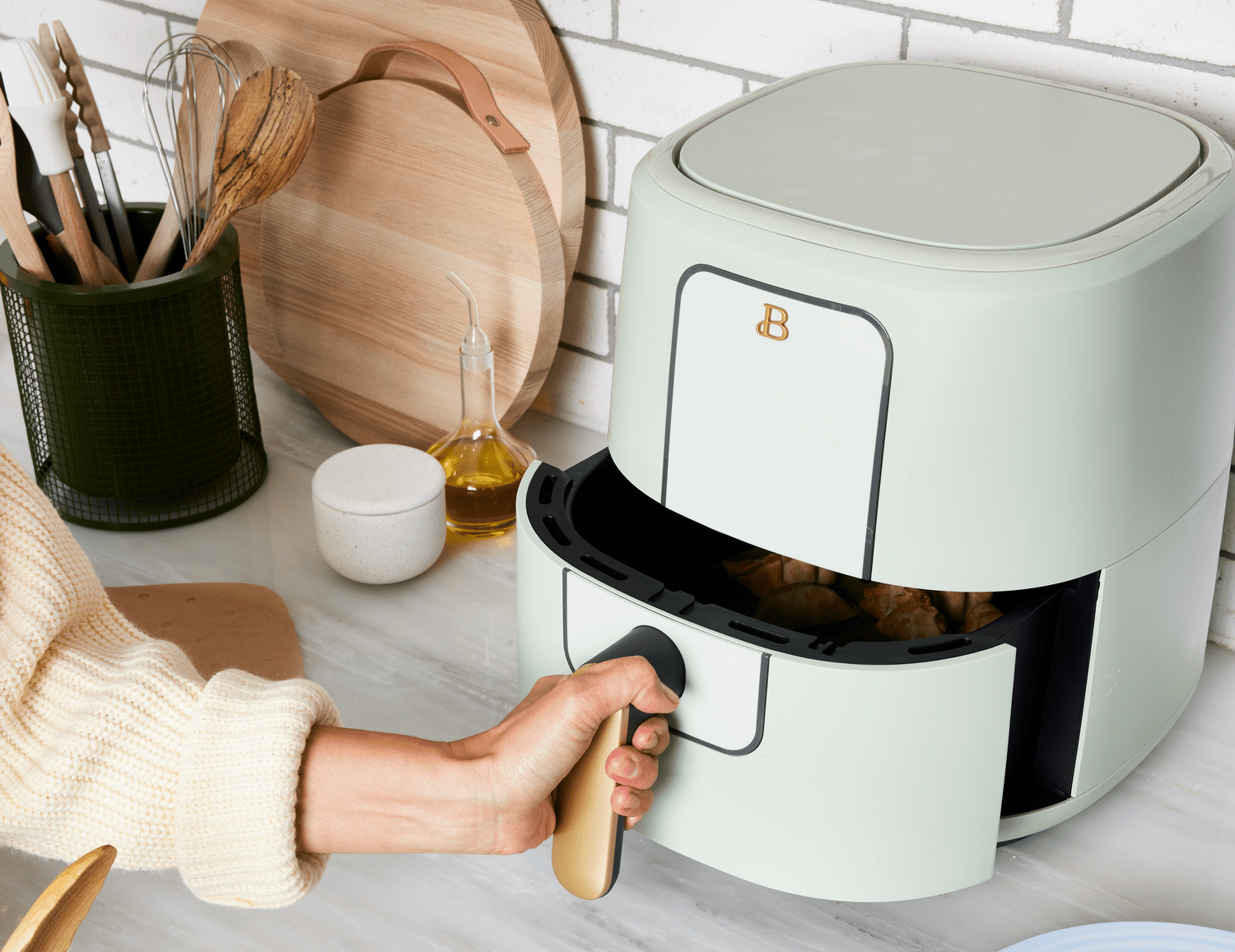 Air fryer on counter