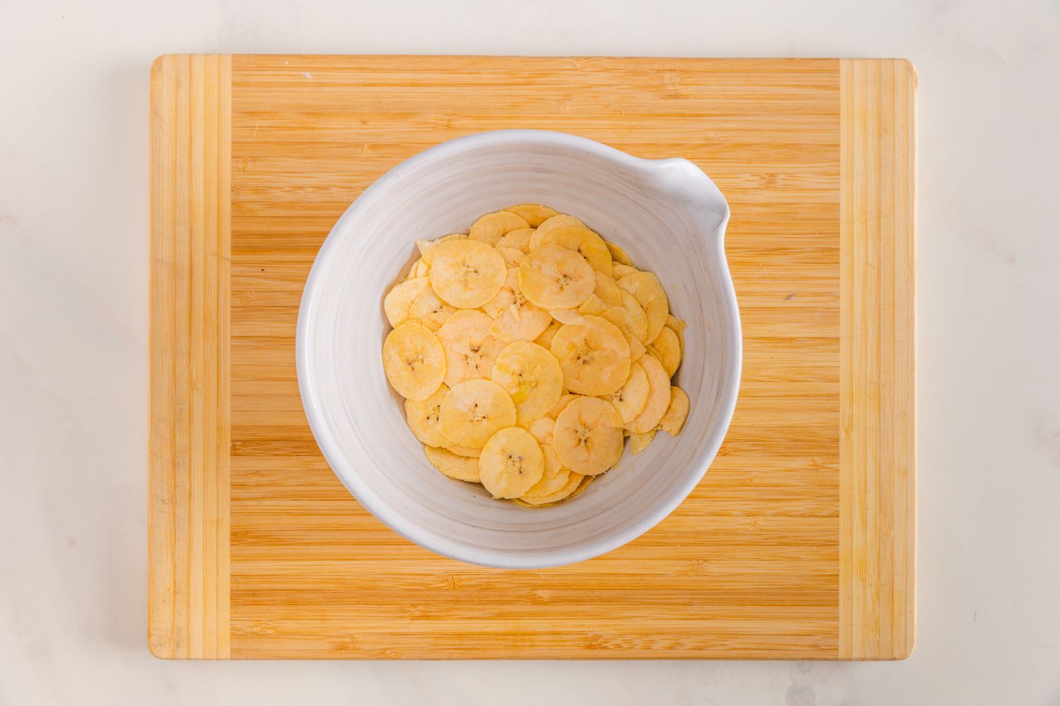 Seasoned Sliced Plantains in a Bowl 