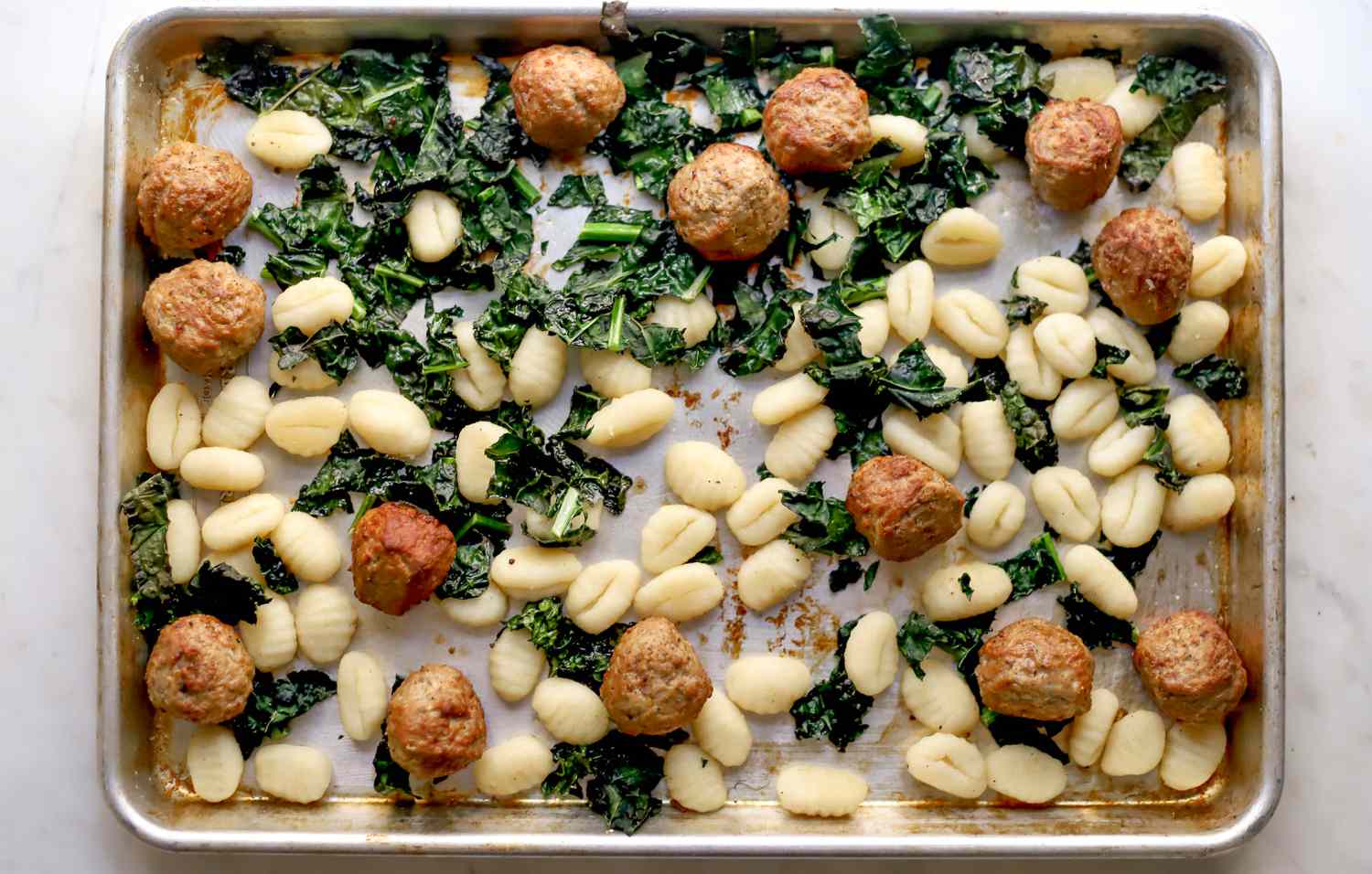 TJ's sheet pan gnocchi 
