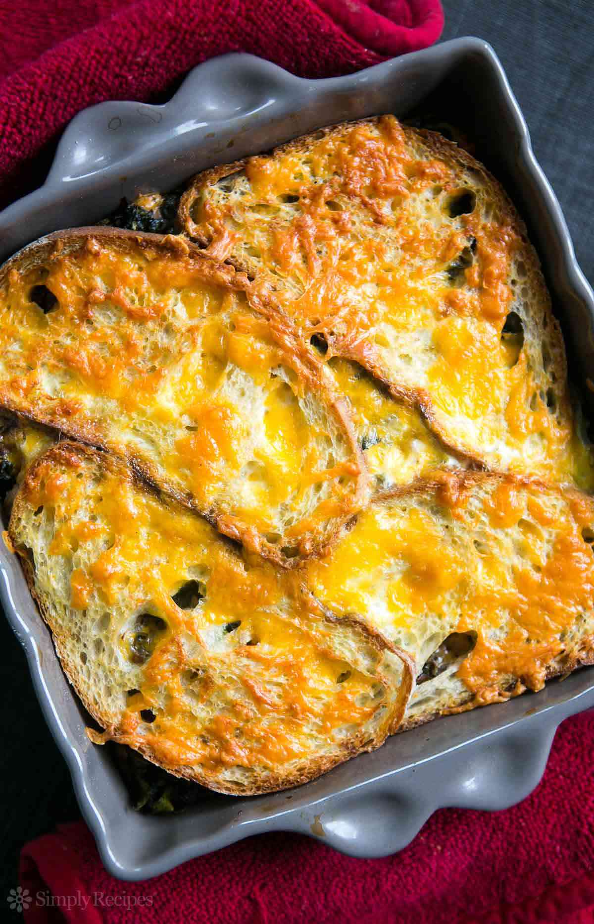 Kale Mushroom Cheddar Bake