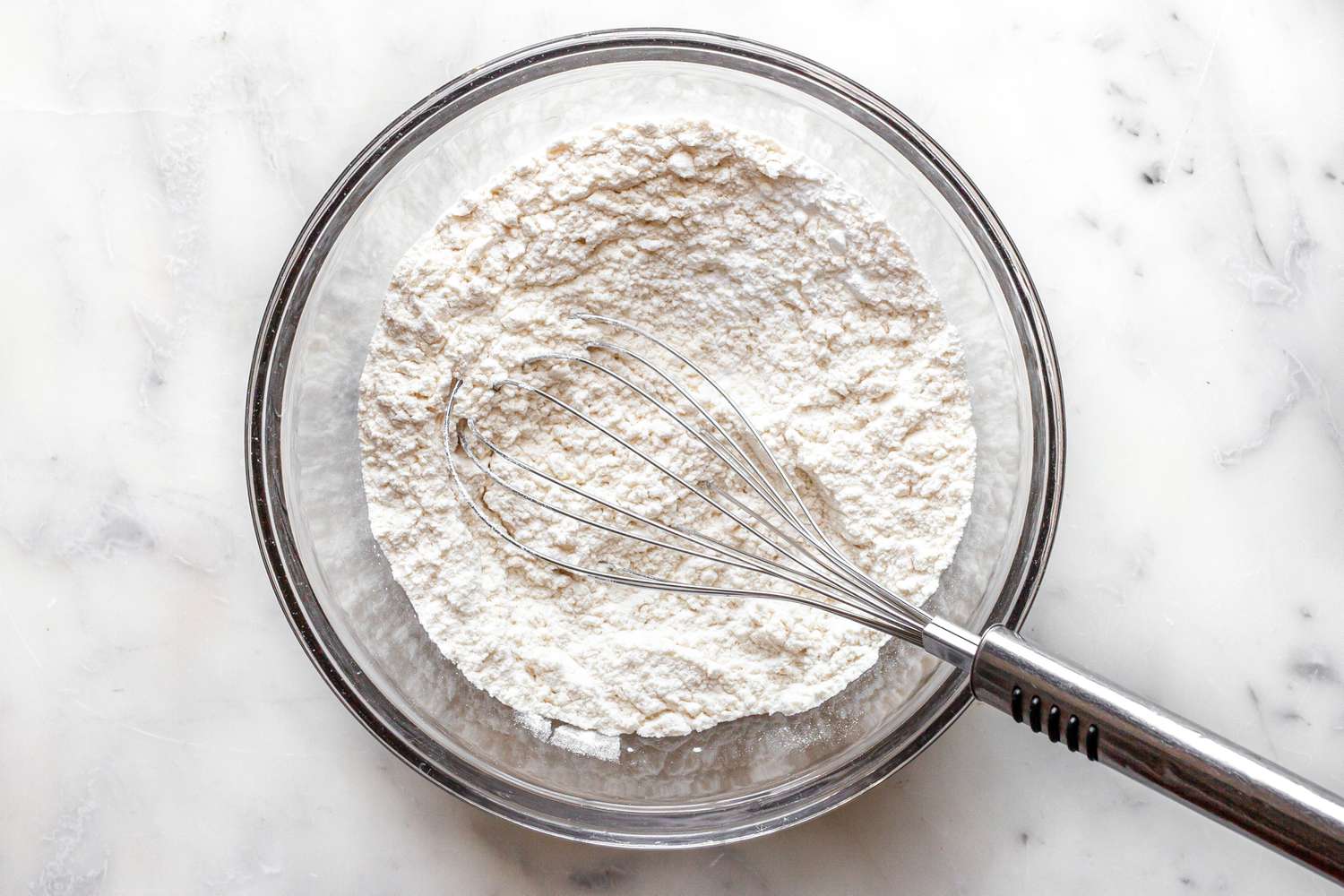 Bowl of Whisked Dry Ingredients for Victoria Sponge Cake