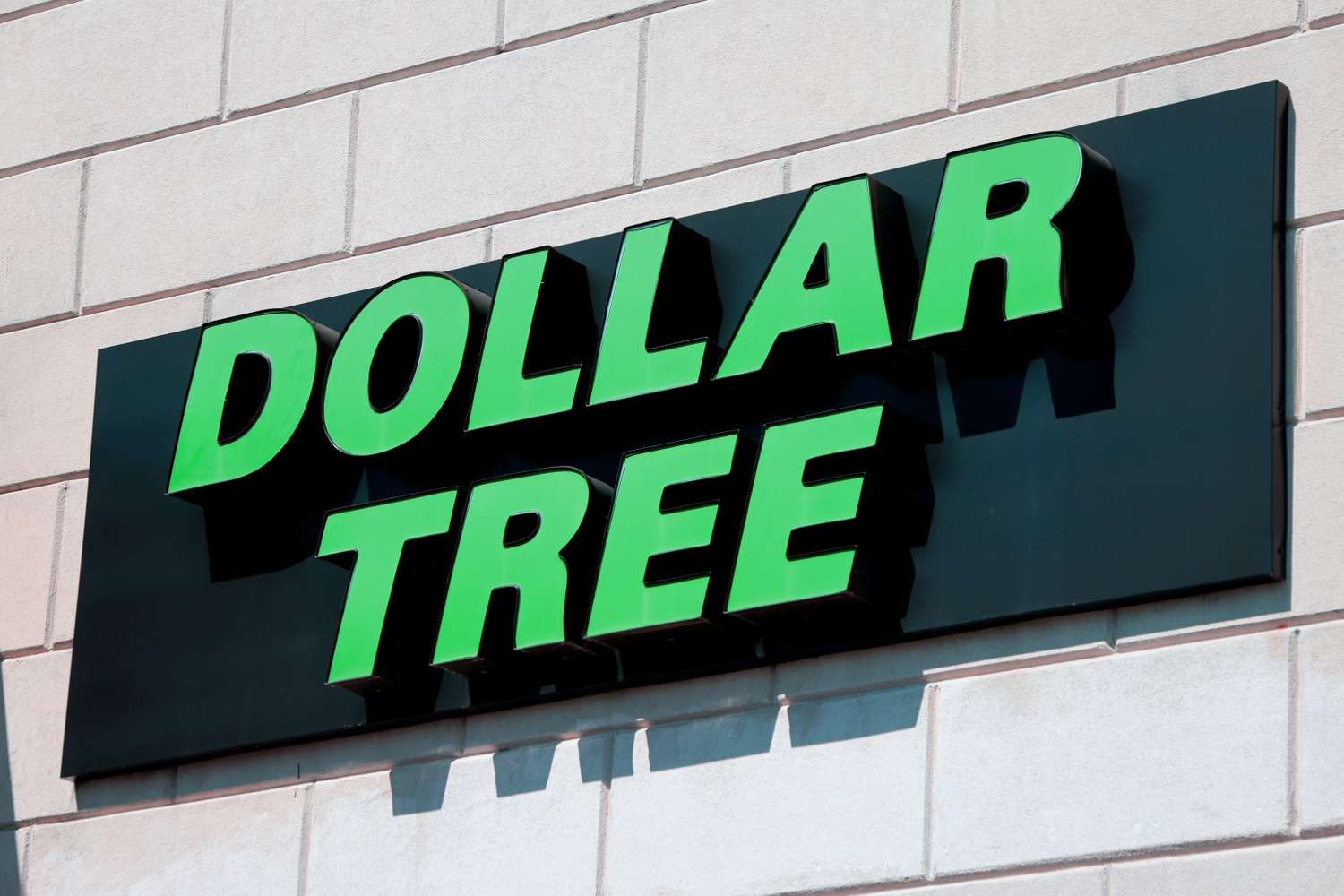 Dollar Tree store sign on a wall