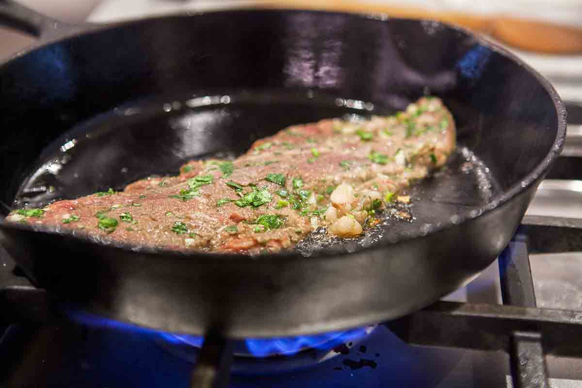 sear steak for steak fajitas