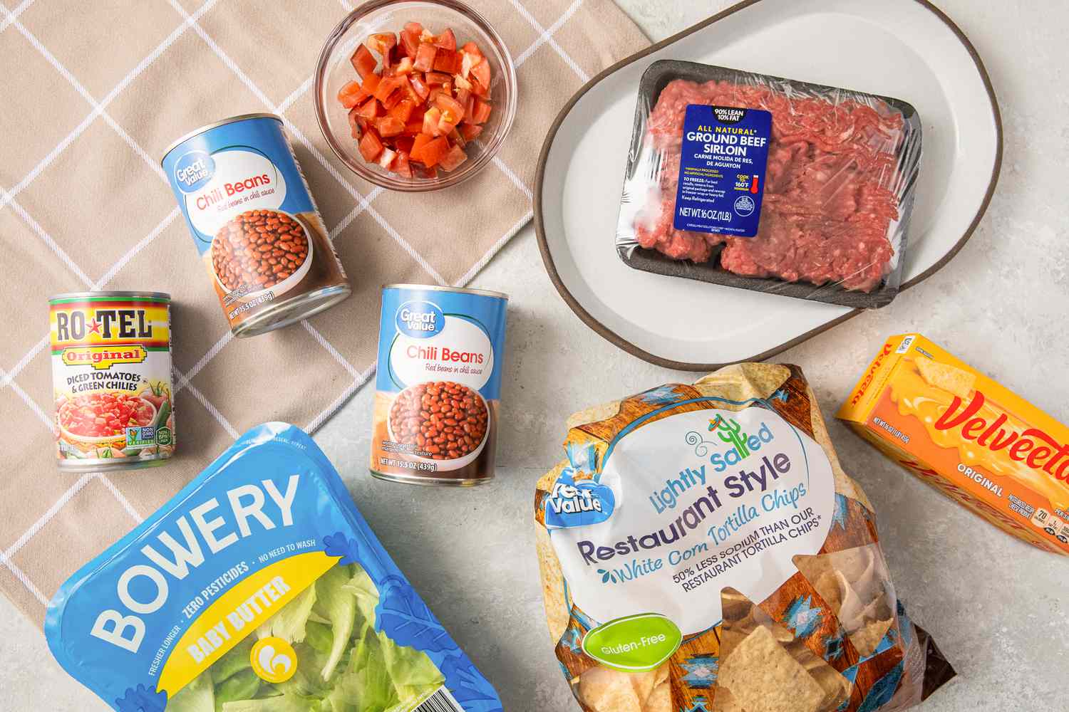 Creamed tacos ingredients