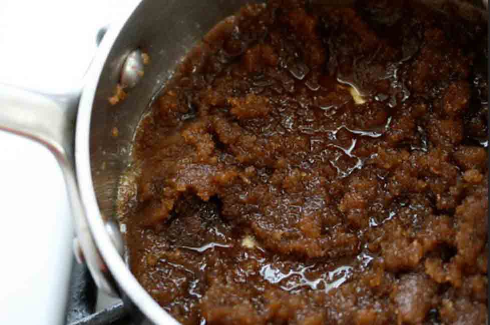 cook brown sugar in butter for butterscotch