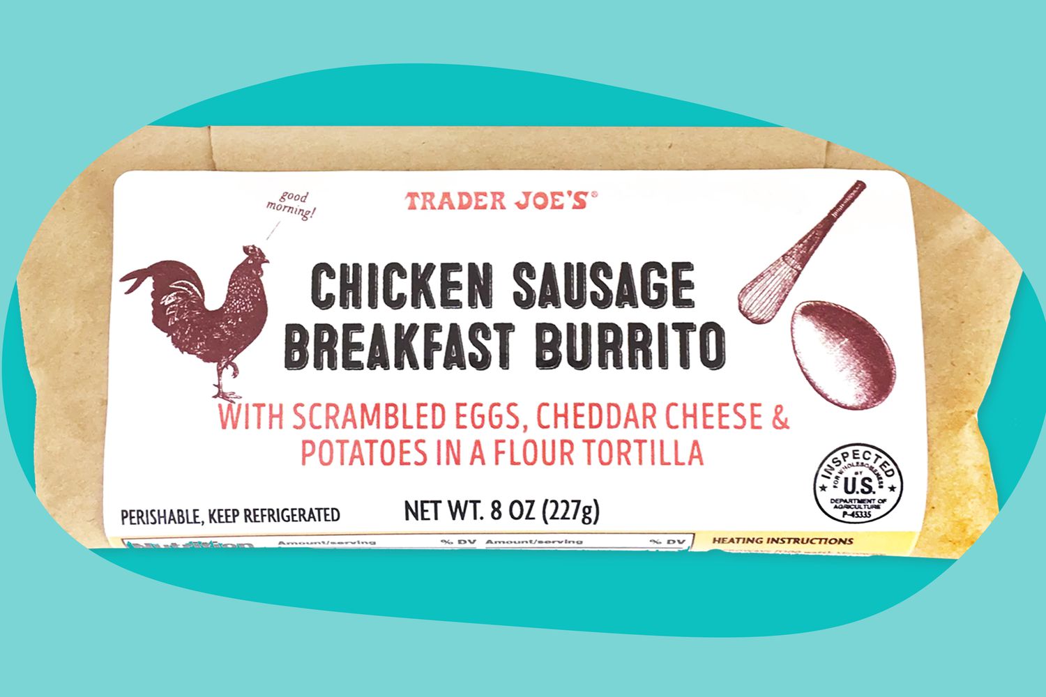 Chicken Sausage Breakfast Burrito