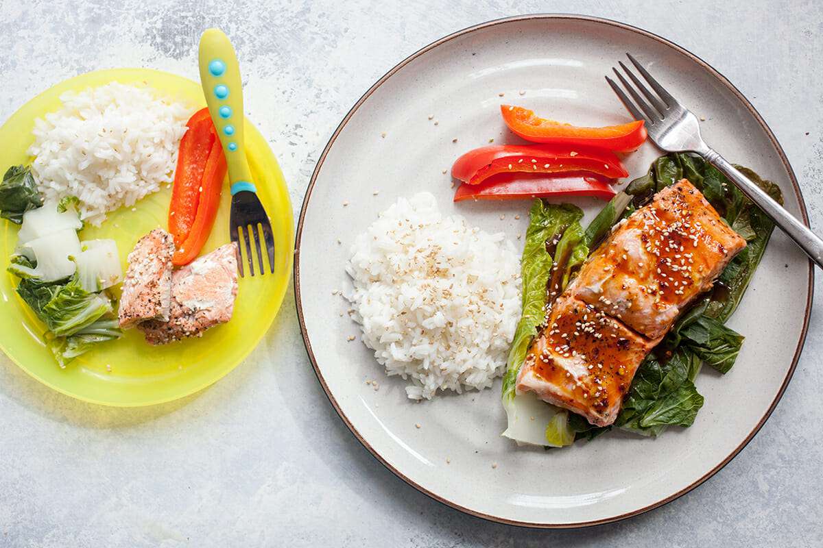 Steamed Salmon with Soy