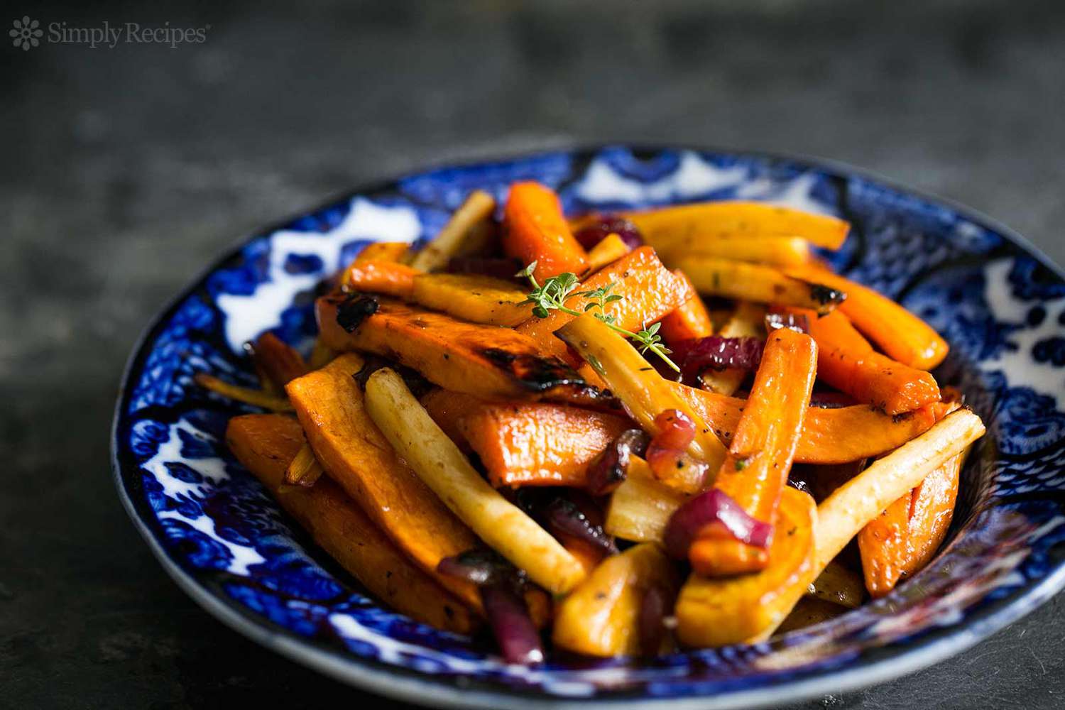 Cider Vinaigrette Roasted Root Vegetables