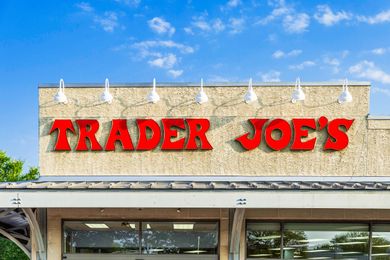 Trader Joes storefront with a visible logo and building facade