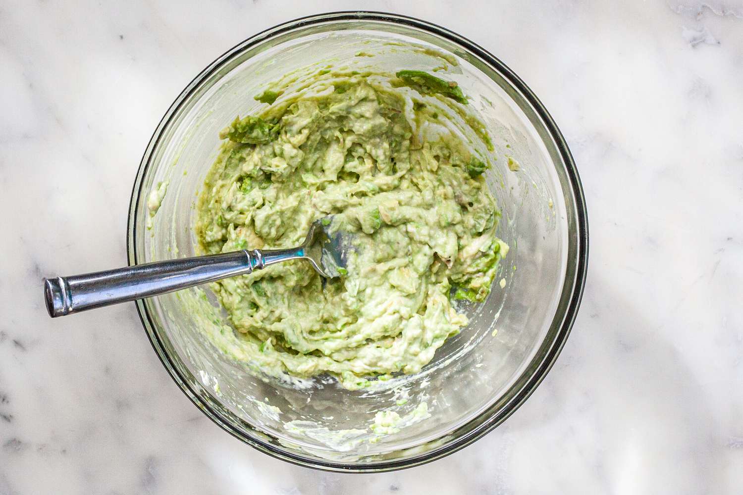 Avacado mayo in a bowl to make Fish Sandwiches with Avocado Mayo.