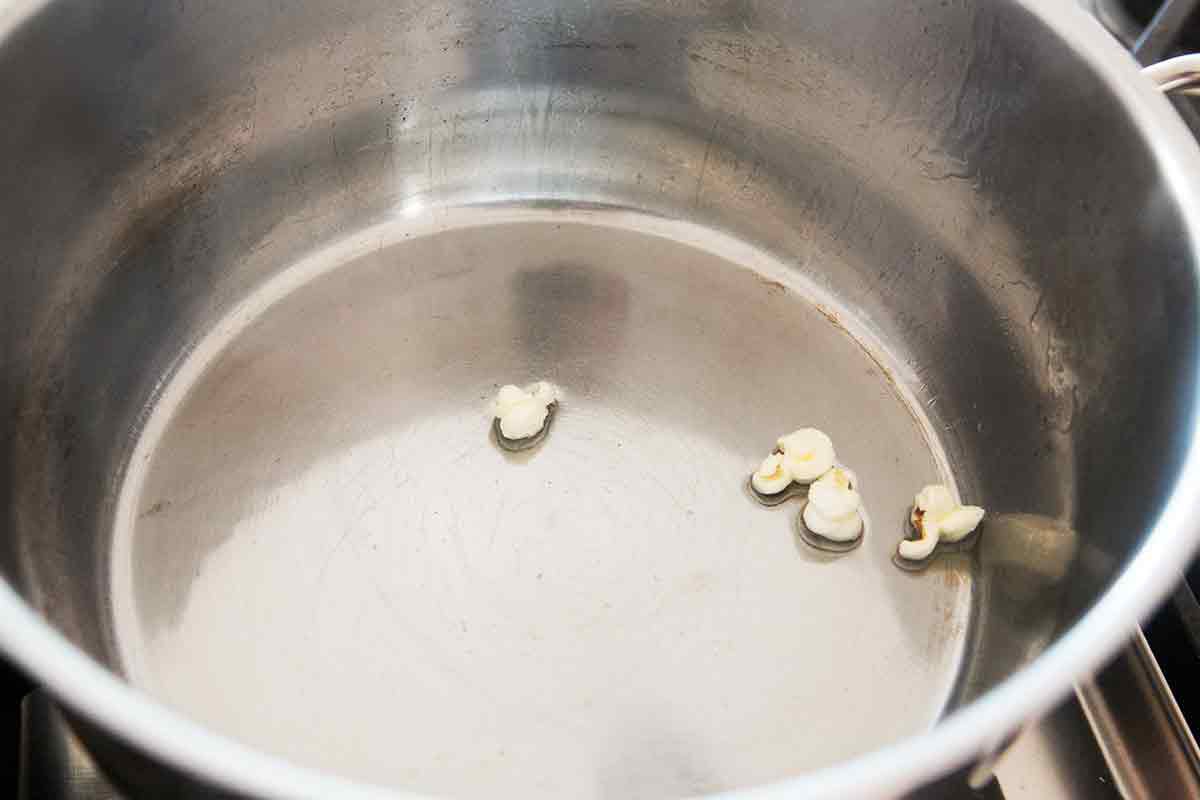 Wait for the popcorn kernels to pop