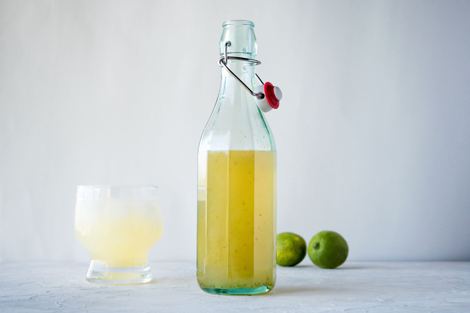 The BEST margarita mix recipe in a flip top bottle.