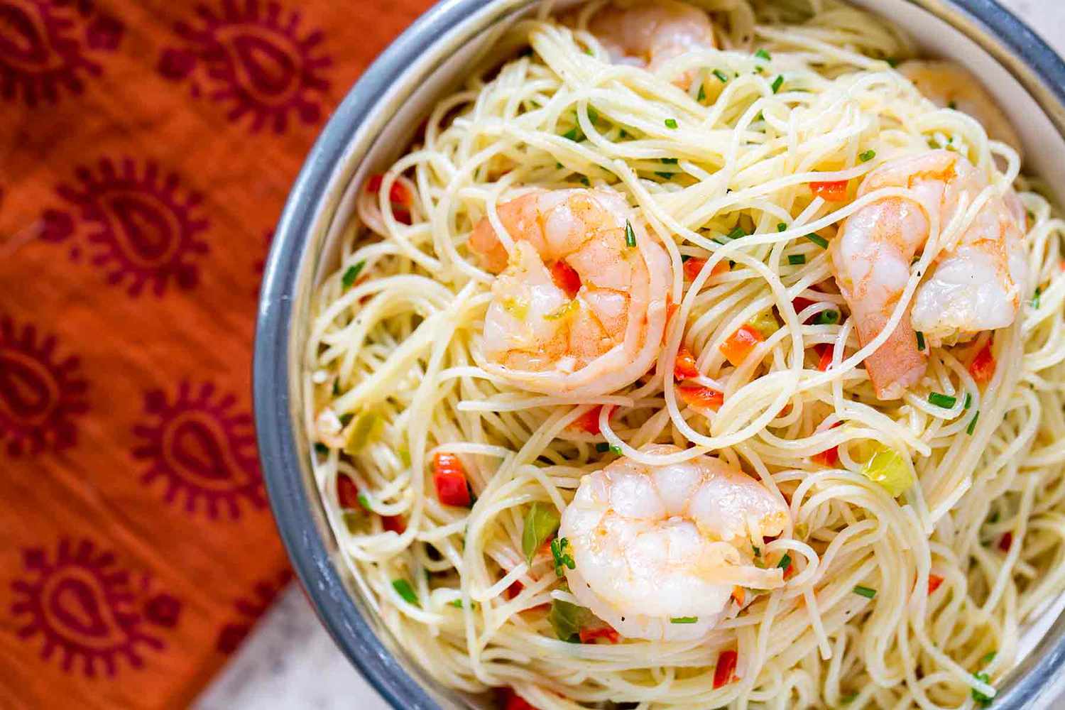 Shrimp with Angel Hair Pasta