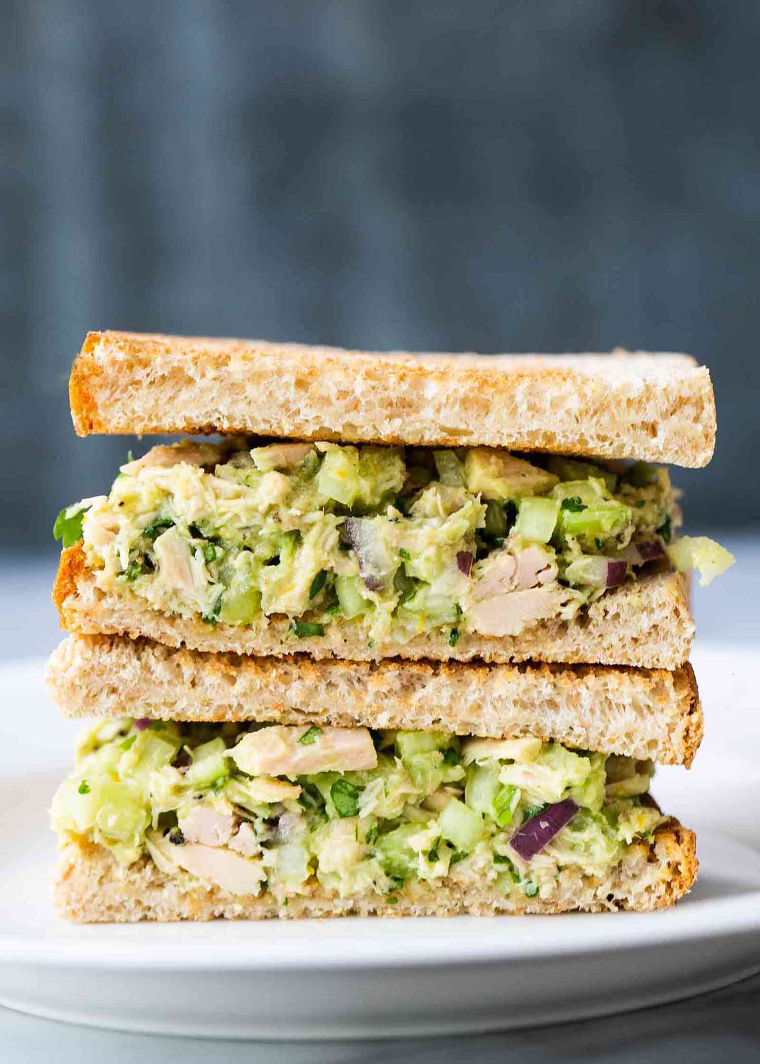 A tuna avocado salad
