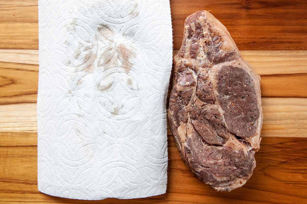 How to Cook Steak Sous Vide pat them dry