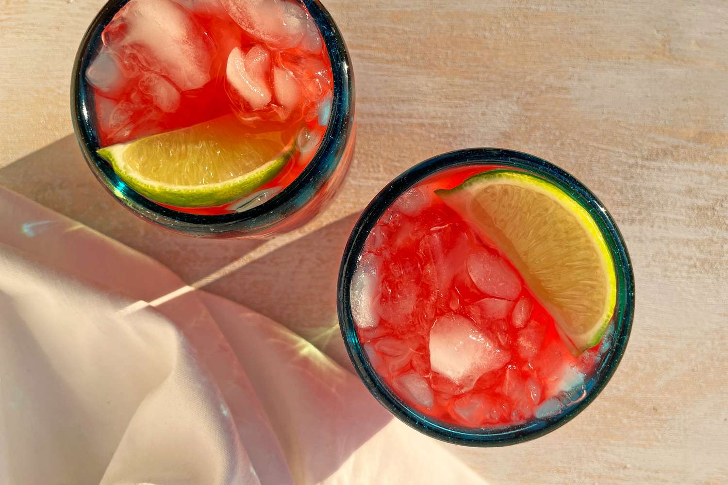 Trader Joe's Mocktail in two glasses