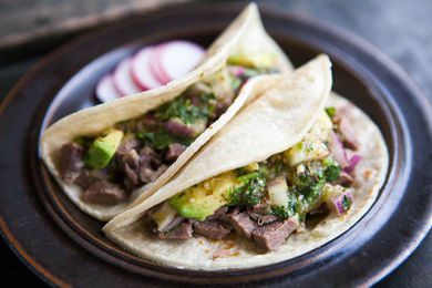 Mexican Beef Tongue Tacos