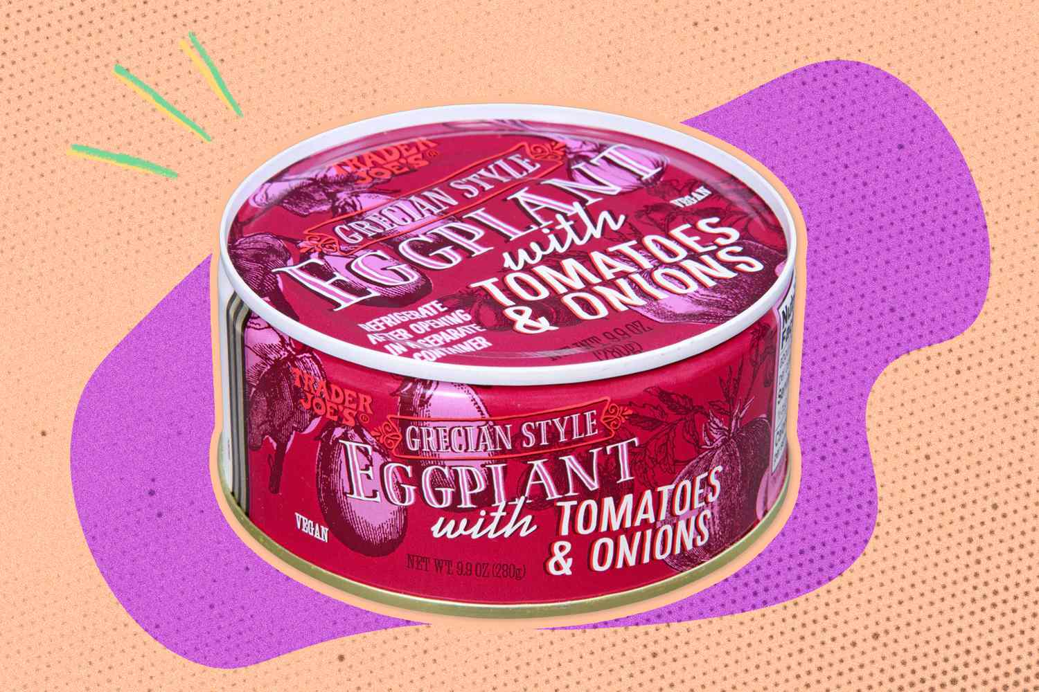 Trader Joe's Grecian Style Eggplant with Tomatoes & Onions